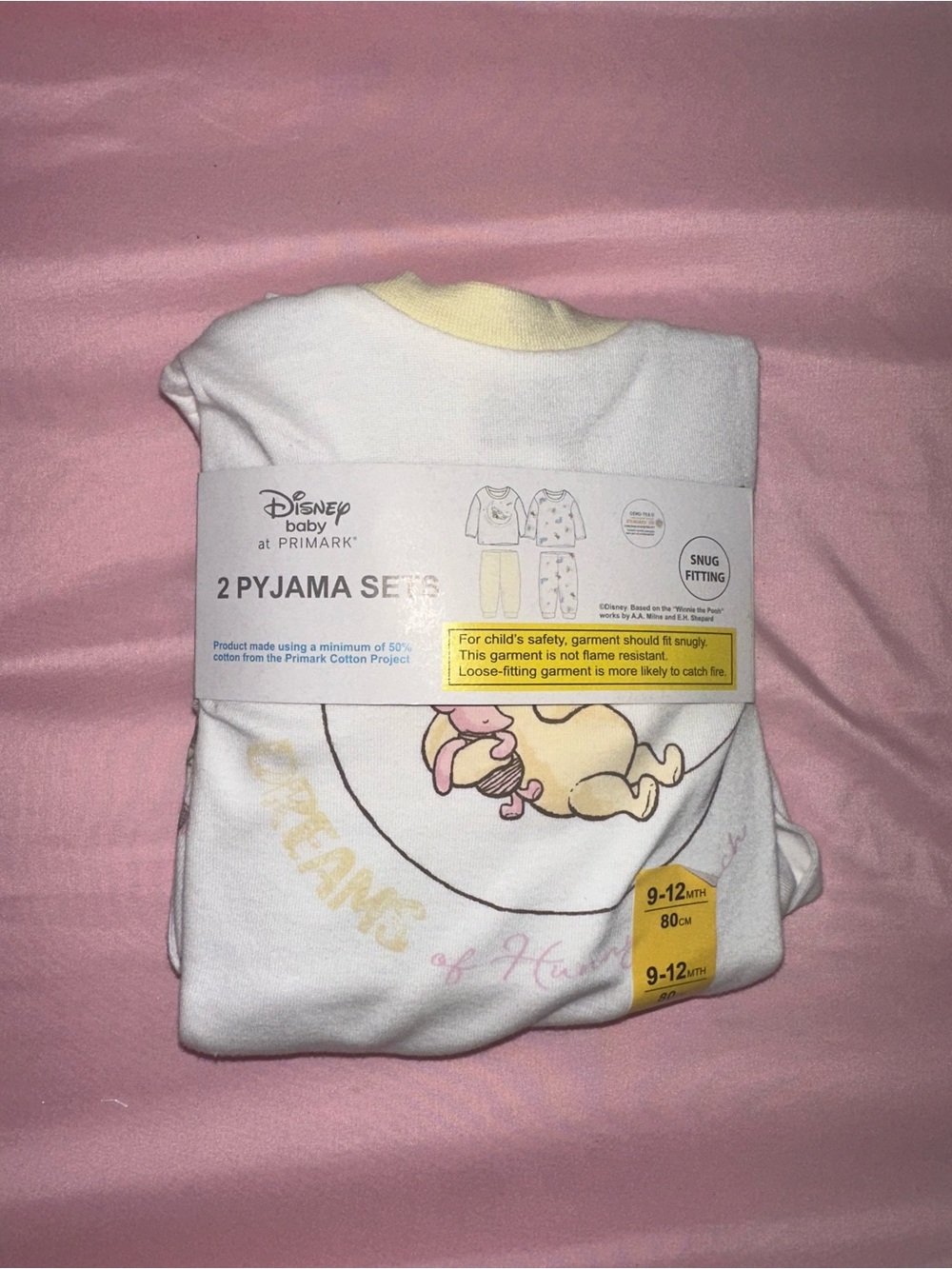 Carter's Disney Baby White and Yellow 2-Pack Pajama Set